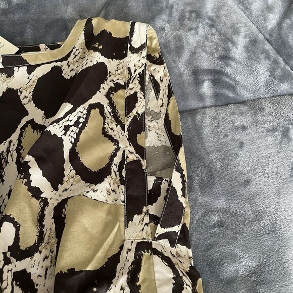 Vertigo Paris NWT Women Dress Size L Animal Print Shirt Chic Minimalism Basic - Picture 12 of 14